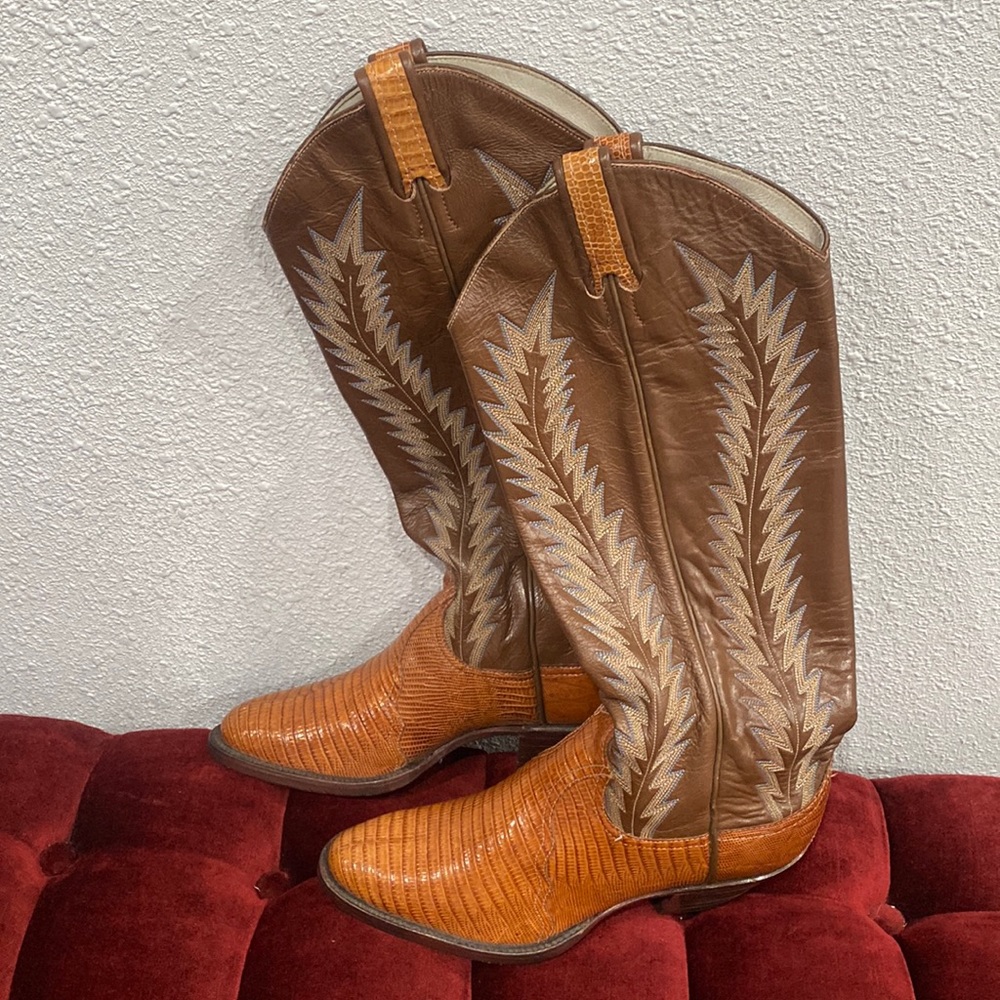 Larry Mahan Lizard skin cowboy boots